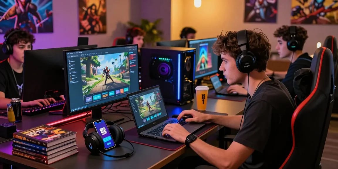 Engaged gamers enjoying the B52 CLUB online platform showcasing excitement and vibrant gaming culture at https://b52club.radio.fm/.