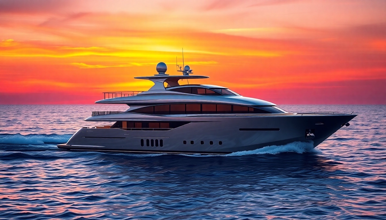 Mega Lüfer Yachts segeln majestätisch über ruhige Gewässer, umgeben von einer traumhaften Kulisse.