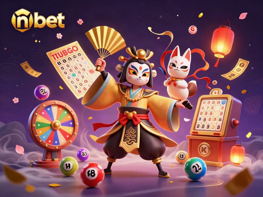 Experience thrilling nbet lottery games with mystical characters in a vibrant 3D scene.