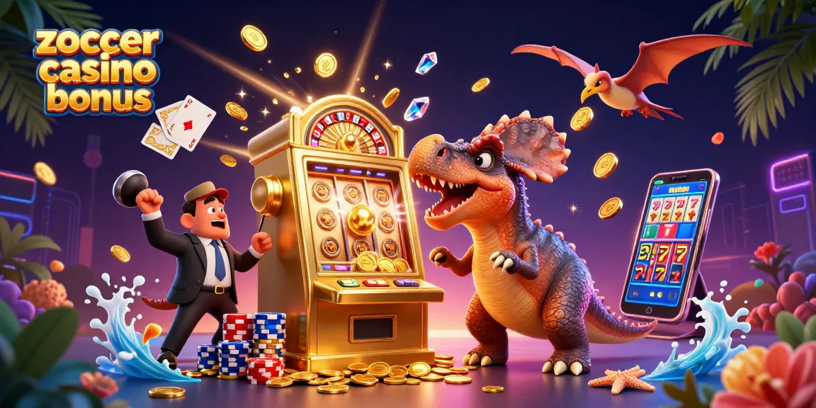 Experience the thrill of winning with the zoccer casino bonus as a pachycephalosaurus celebrates jackpot wins.