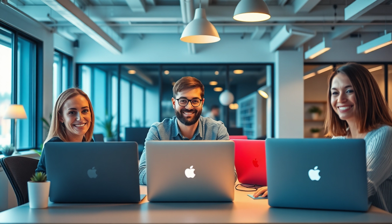 Team bei SEO.my arbeitet motiviert an digitalen Strategien zur Suchmaschinenoptimierung.