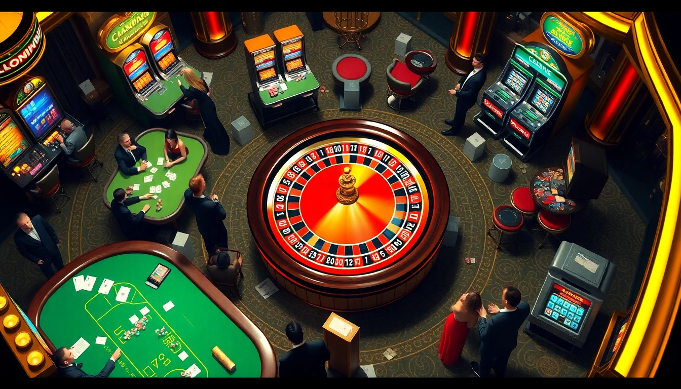 Experience the thrilling atmosphere of jl55 one with vibrant casino games and players in action.