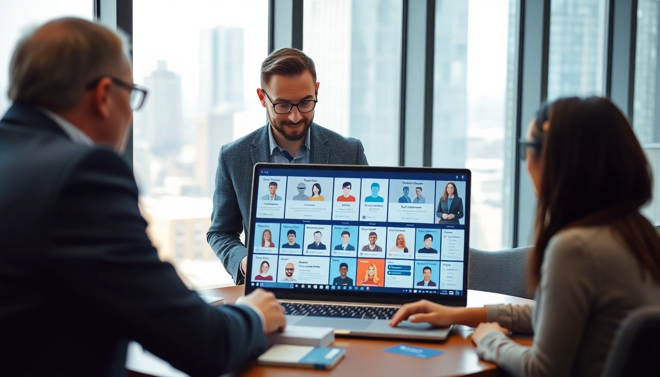 Headhunter IT engagiert in einem professionellen Gespräch mit einem Kandidaten.