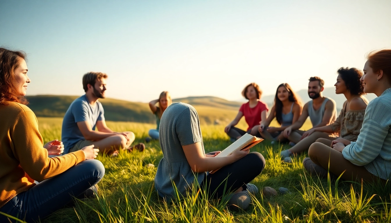 Engage in mental health awareness through a supportive circle of individuals sharing personal experiences.